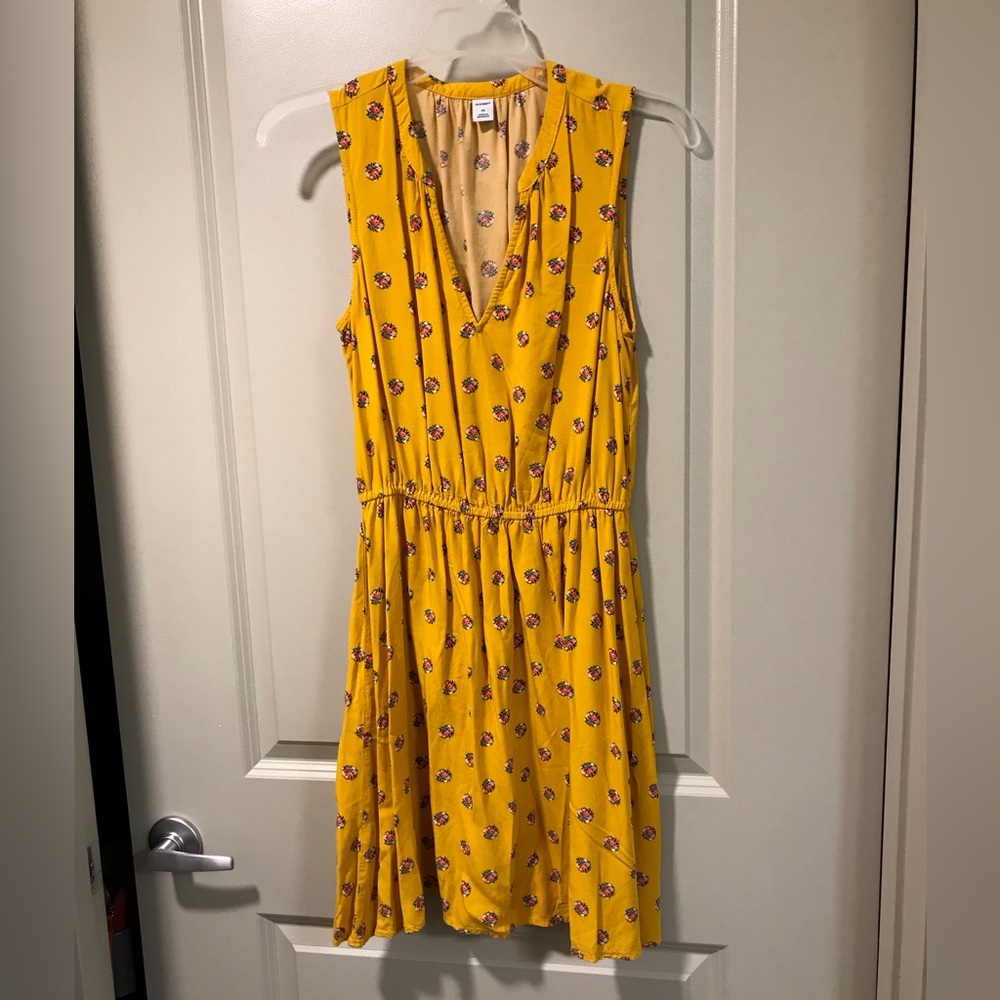 Yellow flora dress